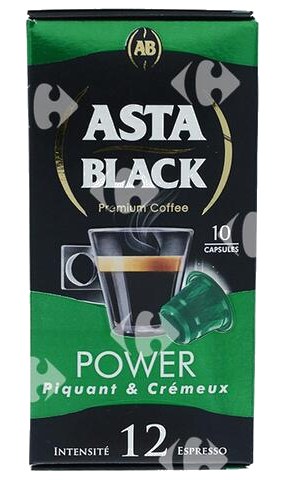 Café en Capsules Power Asta Black N12x10