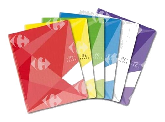 Cahier Polypro Grands Carreaux 192 pages 17x22cm Carrefour 90 g