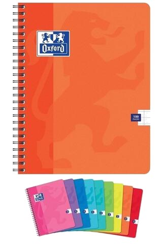 Cahier À Spirale Oxford 170x220 mm 100 Pages 90 g