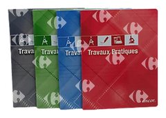 Cahier Travaux Pratiques Piqué 17x22cm 10x10mm Ancor 96 pages