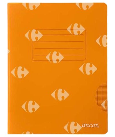 Cahier Piqué 17x22cm 10x10mm Polypro Ancor 96 pages