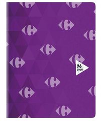 Cahier Agrafé Seyès Modèle Aléatoire 17x22 Carrefour 96 pages 90 g