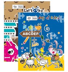 Cahier piqué scolaire Ancor 17x22cm 192 pages