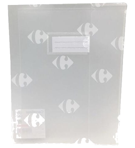 Protège-cahier Transparent Carrefour 24x32cm