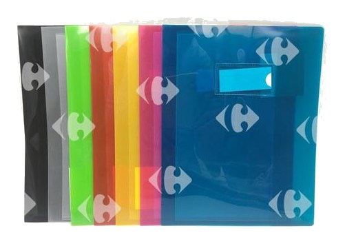 Protège-cahier Polypropylène 7 Coloris Assortis Carrefour 21x29,7cm