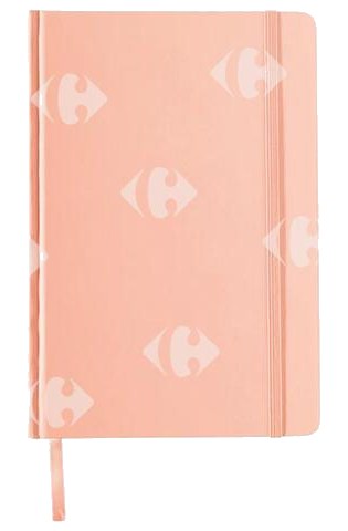 Carnet Agrafé Couverture Rigide à Pois Pastel Note A5 21,5x15x1,5cm