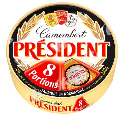 Camembert en Portions Président 8x30 g