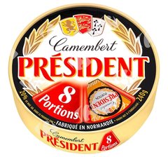 Camembert en Portions Président 8x30 g