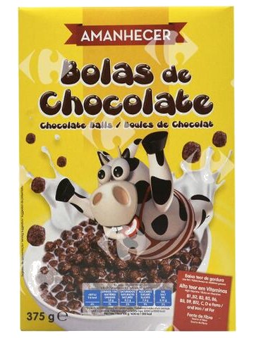 Céréales Boules de Chocolat Amanhecer 375 g