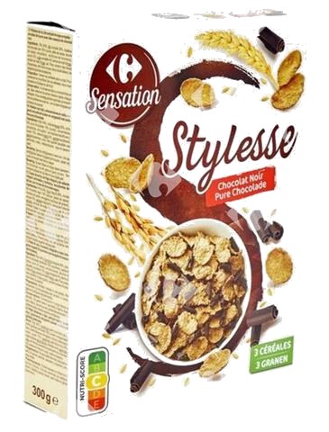 Céreales Stylesse Chocolat au Lait Carrefour 300 g