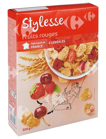 Céreales Stylesse Fruits Rouges Carrefour 300 g