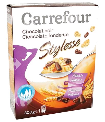 Céréales Chocolat Noir Stylesse Carrefour 300 g