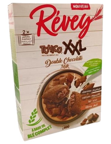 Céréales XXL Double Chocolat Milk Révey 400 g