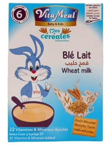 Vitameal Bébé Céreales Blé et Lait 200 g