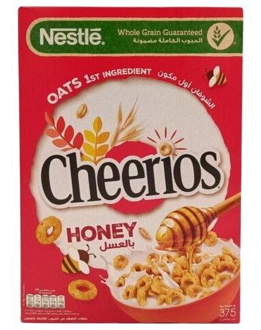 Céréales au Miel et 5 Céréales Complètes Bio Cheerios Nestlé 375 g