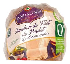 Jambon Cuisse de Poulet Fumée - Charcuterie - Andalous 100 g