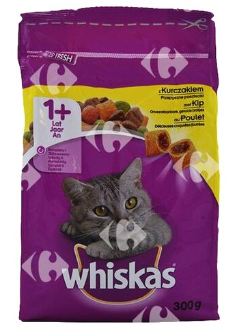 Croquettes au Poulet pour Chats Adultes Whiskas 300 g