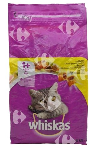 Croquettes au Poulet pour Chats Adultes Whiskas 3,8 kg