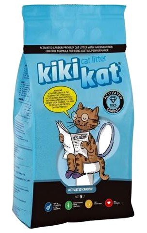 Litière Agglomérante Charbon Actif Kikikat 10 L