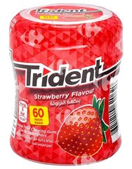 Chewing-Gum Fraise sans Sucres Trident 60 unités