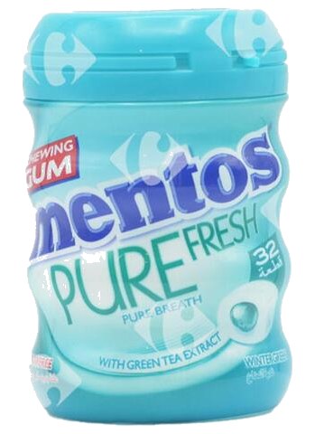 Chewing-Gum Pure Fresh Winter Green sans Sucres Mentos 28 unités