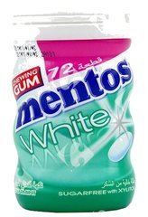 Chewing-Gum White Spearmint sans Sucres Mentos 72 unités