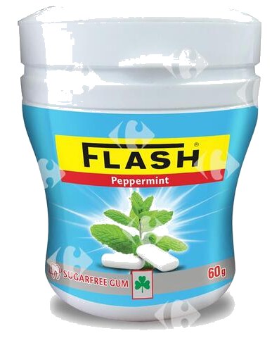 Flacon Chewing-gum Peppermint Flash 60 g
