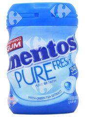 Chewing-Gum Fourré Pure Fresh Mint sans Sucres Mentos 28 Unités