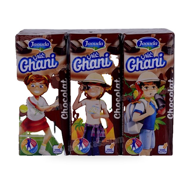 LAIT AROMATISE GHANI CHOCOLAT 6*200G PACK JAOUDA