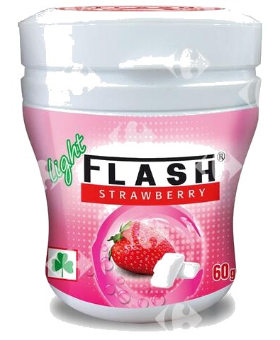 Flacon Chewing-gum Fraise Flash 60 g