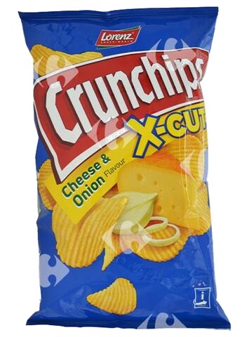 Chips au Fromage et aux Oignons X-Cut Crunchips 85 g
