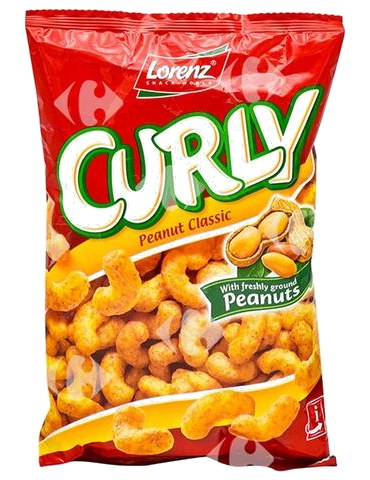 Cacahuètes Curly Classic Lorenz 60g