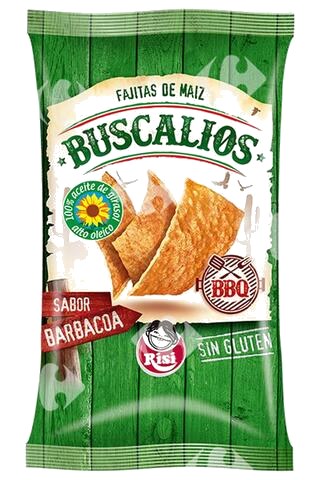 Chips Fajitas de Maïs Buscalios Barbecue Sans Gluten Risi 140g