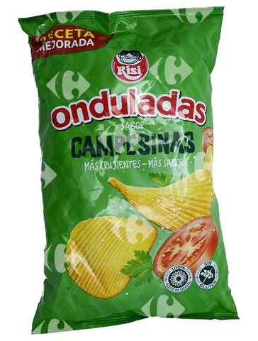 Chips Onduladas Tomate Persil Sans Gluten Risi 100g