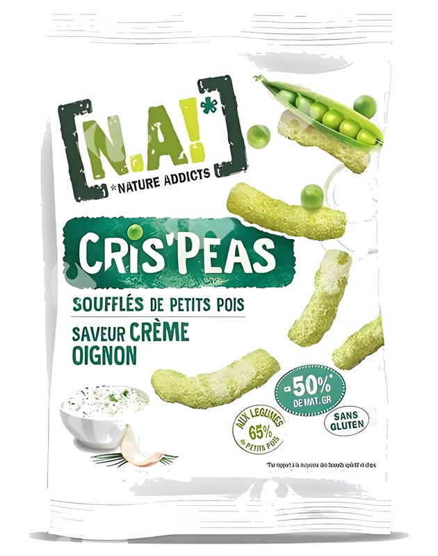Chips Cris Peas Cream Oinion Sans Gluten Nature Addicts 50 g