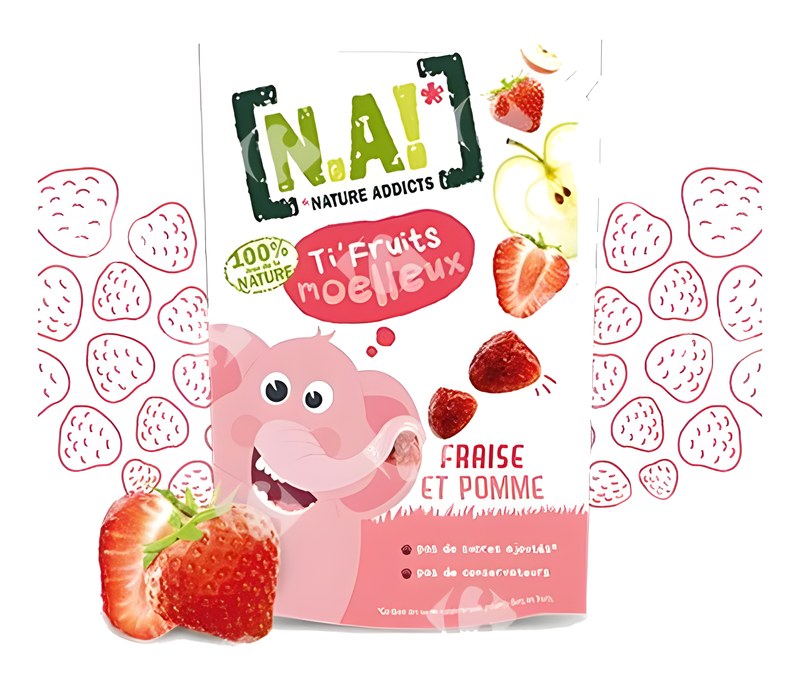 Gommes Ti Fruit Fraise Sans Sucre Nature Addicts 35 g