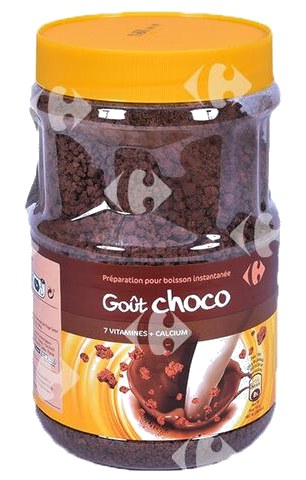 Chocolat en Poudre Granulé Carrefour 800 g