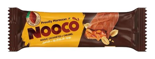 Barre Nougat Caramel Cacahuètes Nooco 48 g