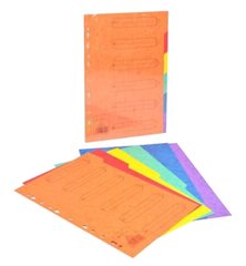 Jeux D’intercalaires A-Z Carte De Lyon Couleur EXAFILE 300 g 21×29,7 cm