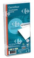 Enveloppes Blanches Carrefour 50 unités