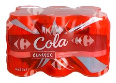 Pack Boissons Gazeuses Colas Carrefour 6x33 cl