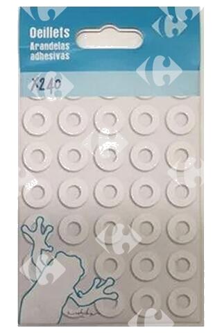 Pochette des Oeillets Plastiques Carrefour 240 unités
