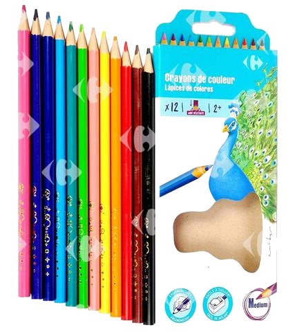 Crayons de Couleur Carrefour 12 unités