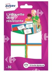 Étiquette Plastifiée tout Usage Avery 44x64mm 16 unités