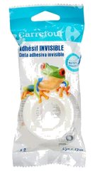 Recharges de Rubans Adhésifs Invisibles Carrefour 25mx19mm 2 unités