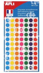 Étiquette Autoadhésive Multicolores APLI diamètre 8mm