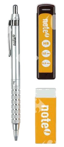 Porte-Mine avec 12 mines 0.5mm HB et Gomme Note