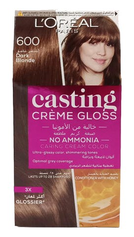 Coloration Crème Blond Foncé 600 Sans Ammoniaque Casting L'Oréal Paris