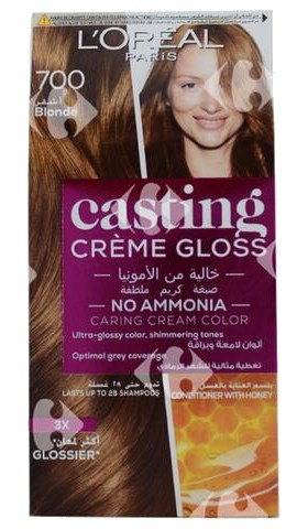 Coloration Crème Blond 700 sans Ammoniaque Casting