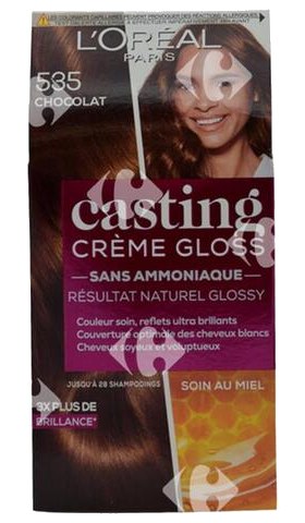 Coloration Crème Chocolat 535 sans Ammoniaque Casting